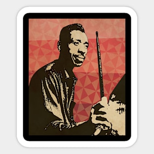 Philly Joe Jones // Retro Poster Jazz Sticker